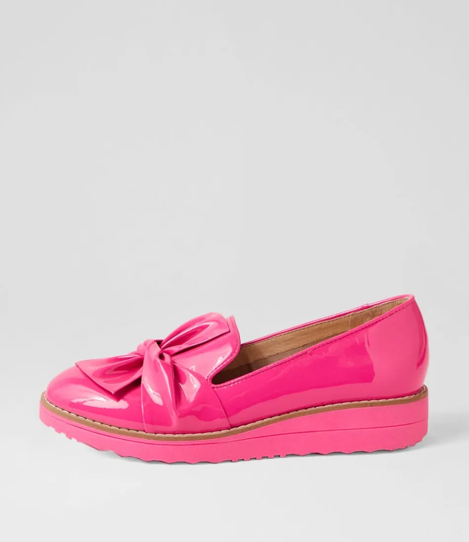 Women TOP END Loafers<Oclem Hot Pink Patent Leather Loafers