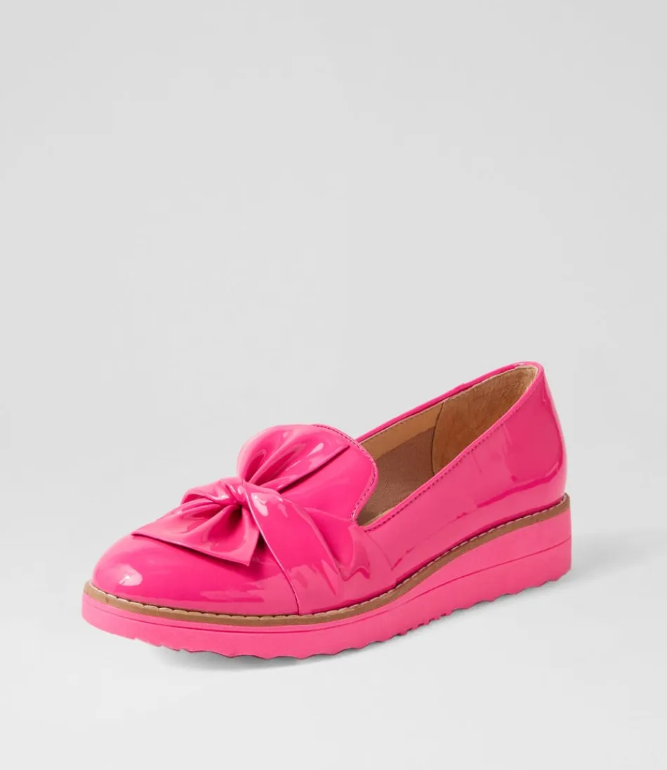 Women TOP END Loafers<Oclem Hot Pink Patent Leather Loafers