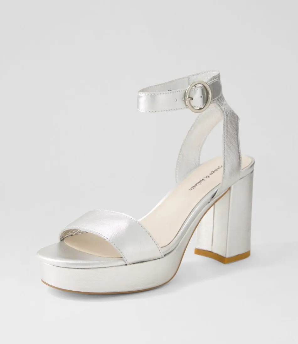 Women DJANGO & JULIETTE Heels<Oita Silver Leather Sandals