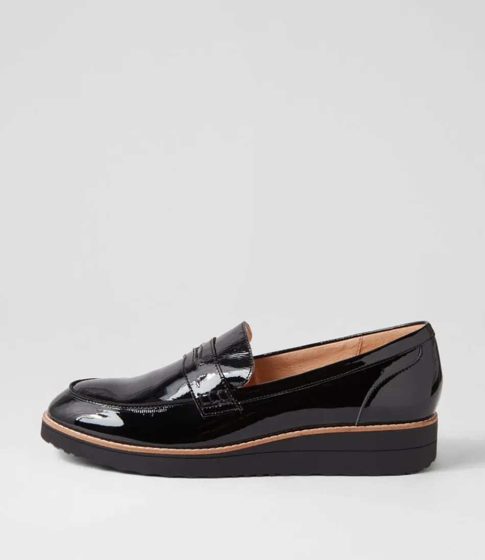 Women TOP END Loafers<Oley Black Patent Leather Loafers