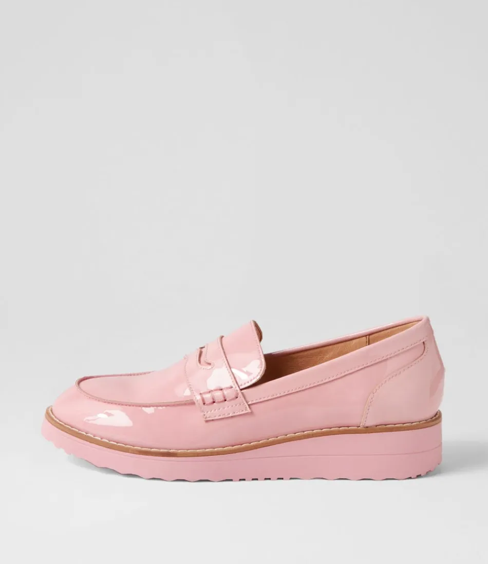 Women TOP END Loafers<Oley Pink Patent Leather Loafers