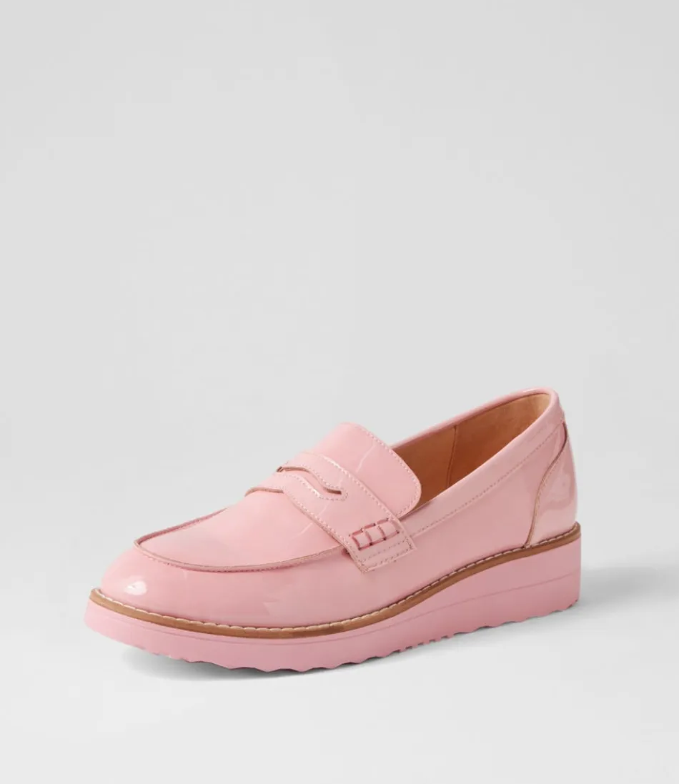 Women TOP END Loafers<Oley Pink Patent Leather Loafers