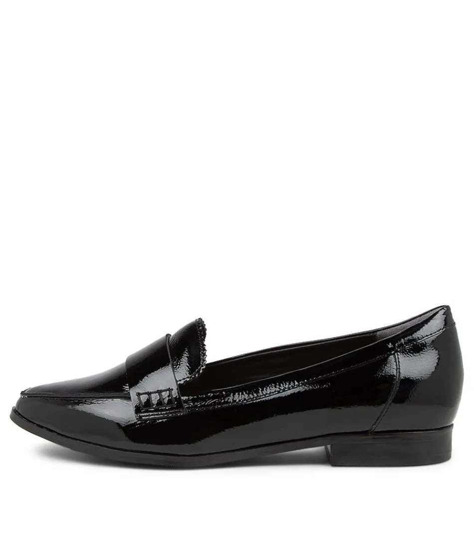 Women ZIERA Loafers<Oreta Xw Black Patent Leather Loafers