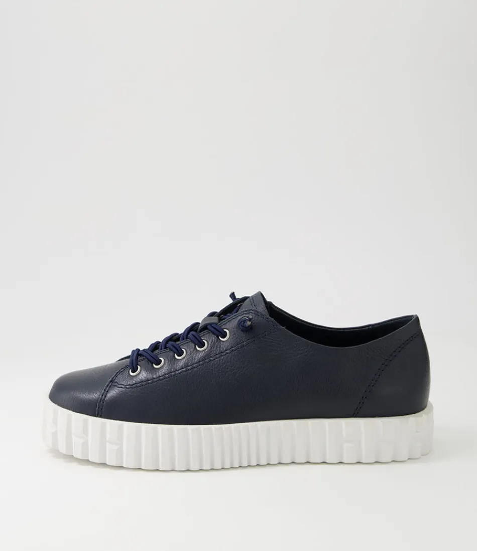 Women DJANGO & JULIETTE Sneakers<Ormey Navy White Leather Sneakers