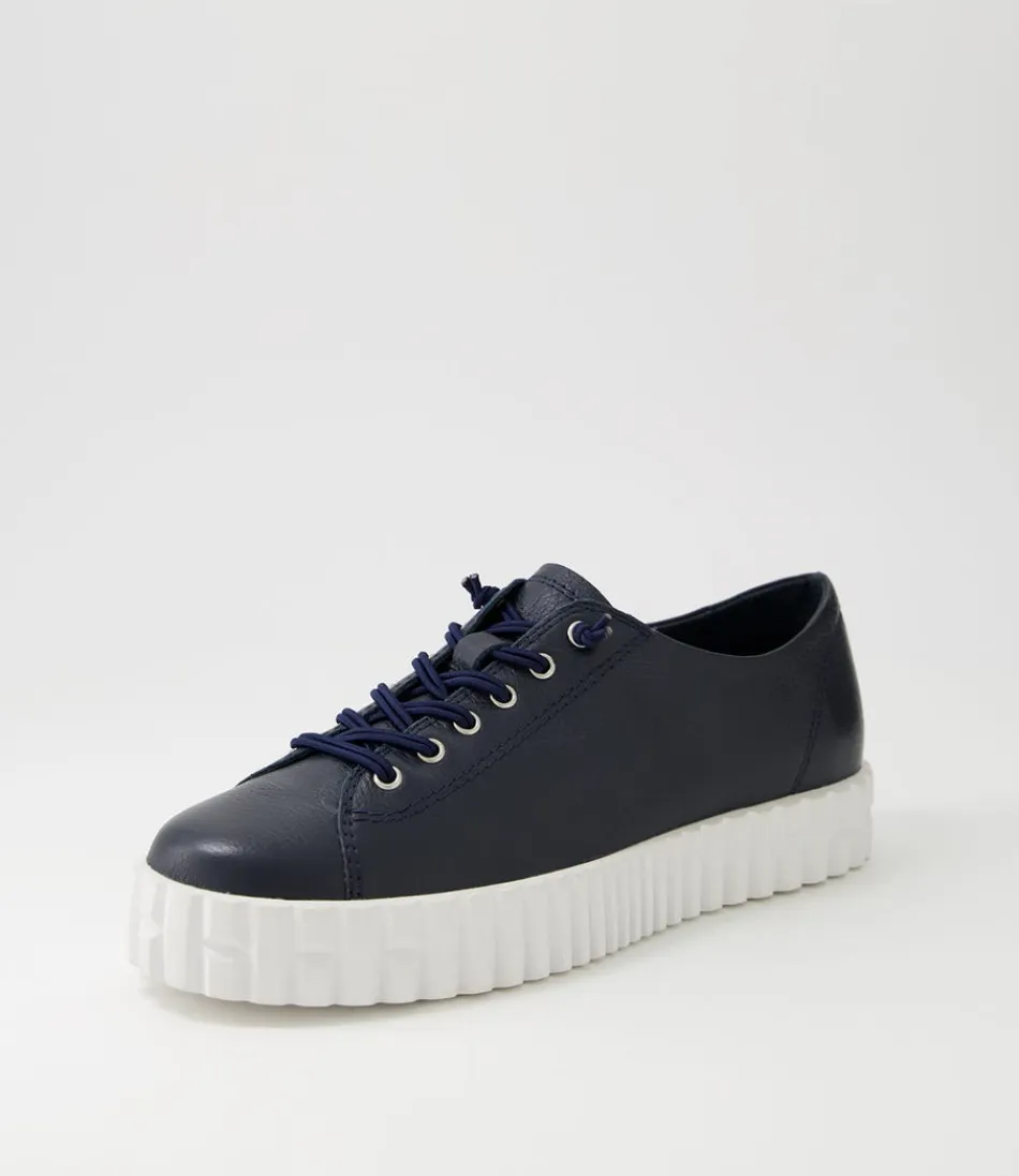 Women DJANGO & JULIETTE Sneakers<Ormey Navy White Leather Sneakers