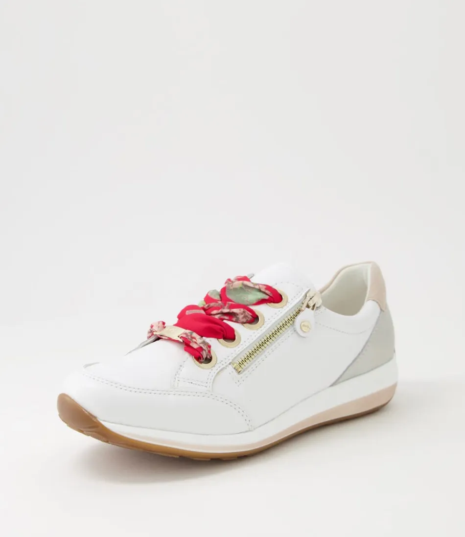 Women ARA Comfort<Osaka 87 Weiss Light Gold Leather Sneakers