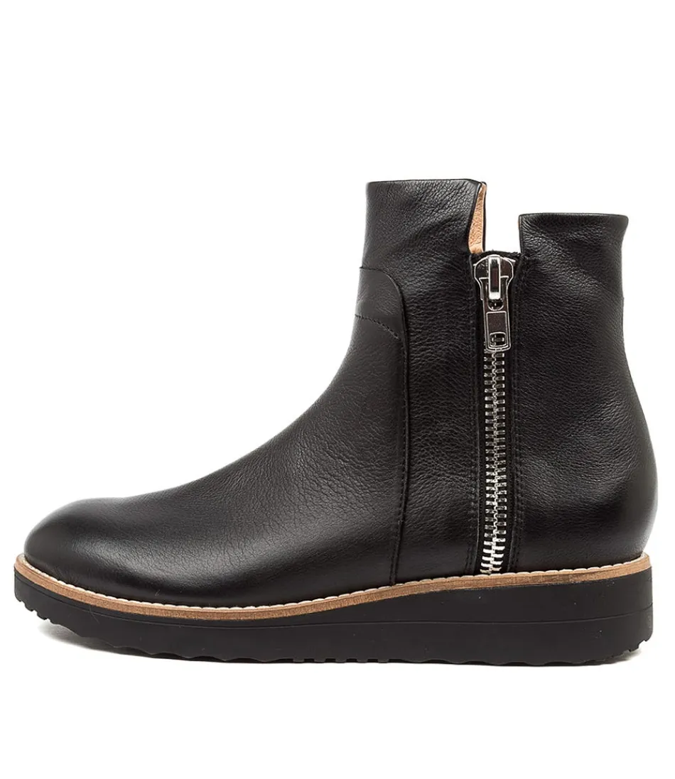 Women TOP END Boots<Osvaldo Black-Blk Sle Lea