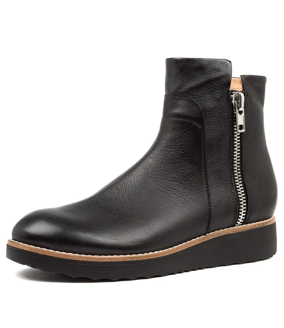 Women TOP END Boots<Osvaldo Black-Blk Sle Lea