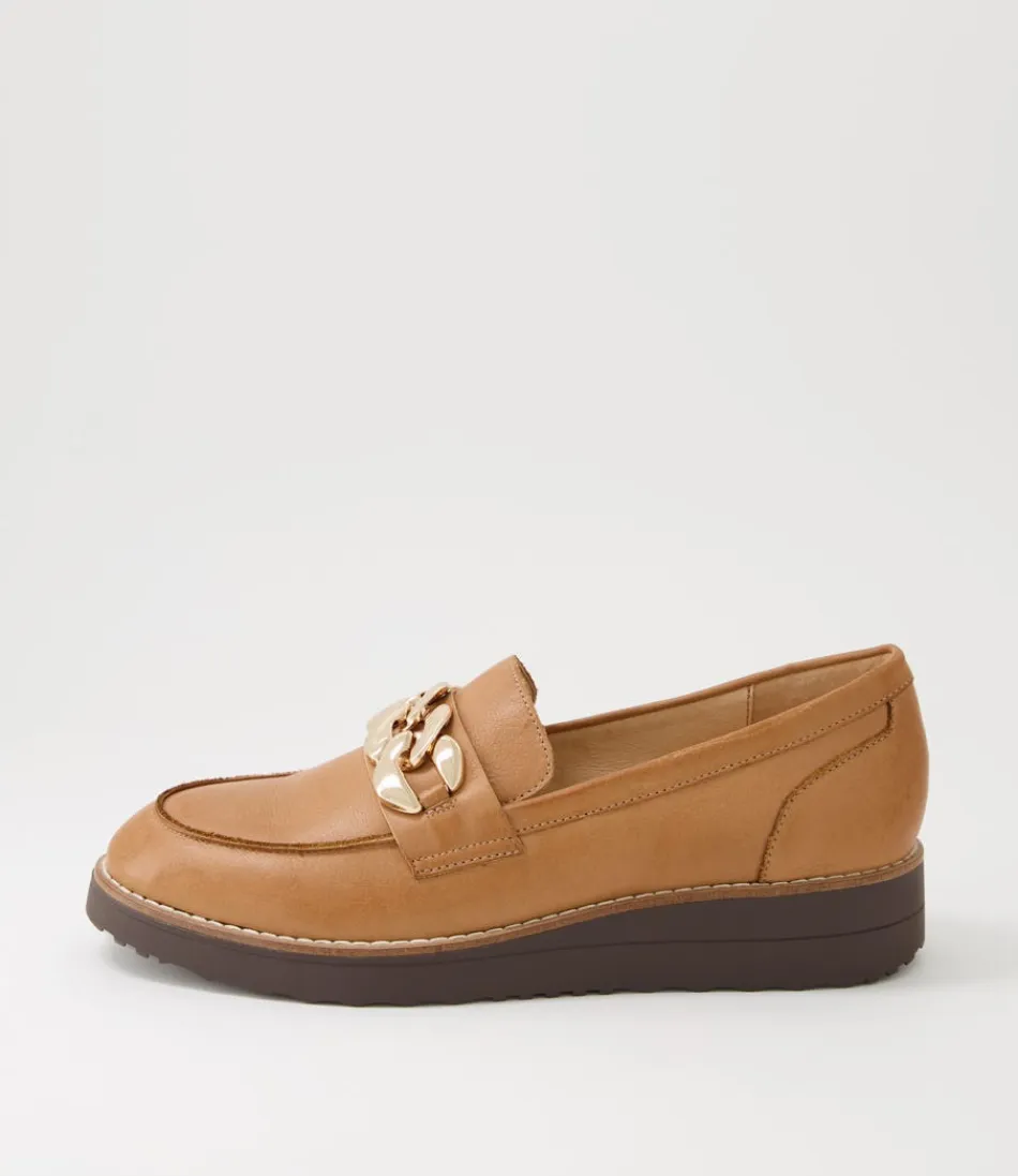 Women TOP END Loafers<Ozama Dark Tan Choc Leather Loafers