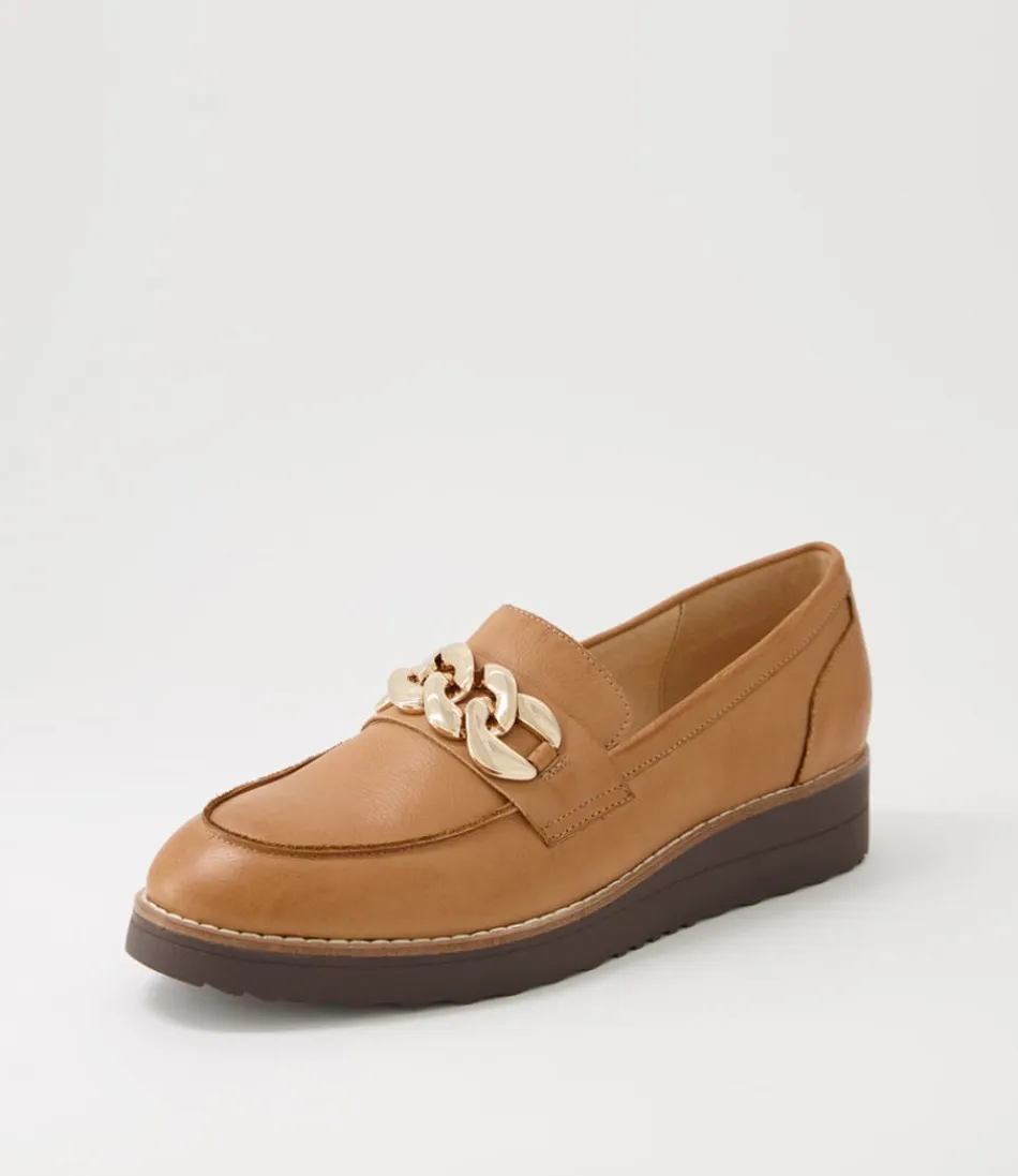 Women TOP END Loafers<Ozama Dark Tan Choc Leather Loafers