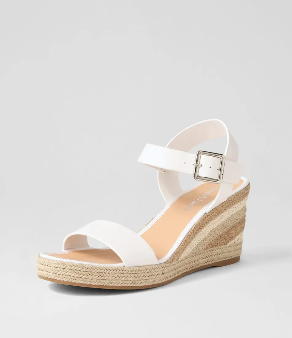 Women DJANGO & JULIETTE Espadrilles<Pakko White Natural Multi Leather Espadrilles