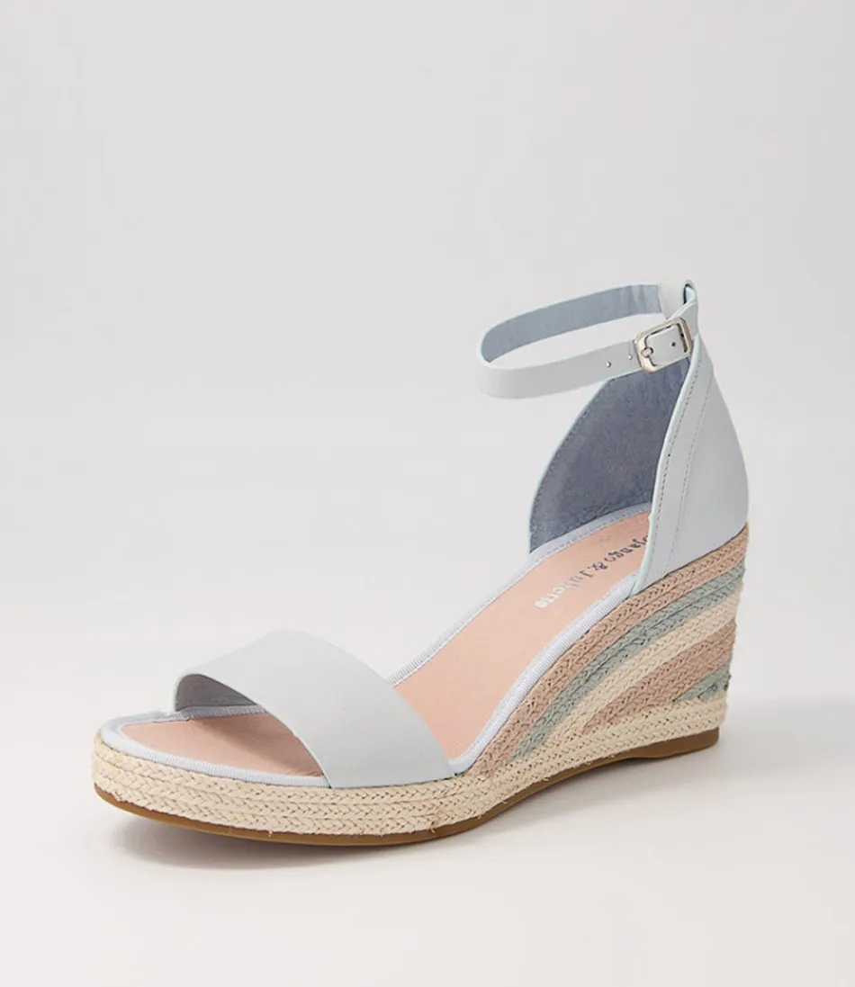 Women DJANGO & JULIETTE Espadrilles<Palyssa Pale Blue Multi Leather Espadrilles