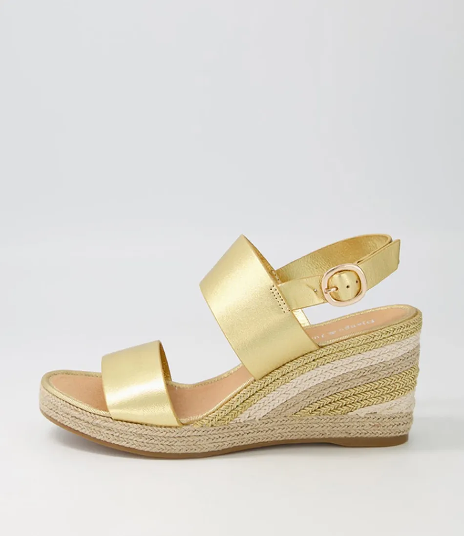 Women DJANGO & JULIETTE Espadrilles<Pama Gold Multi Leather Espadrilles