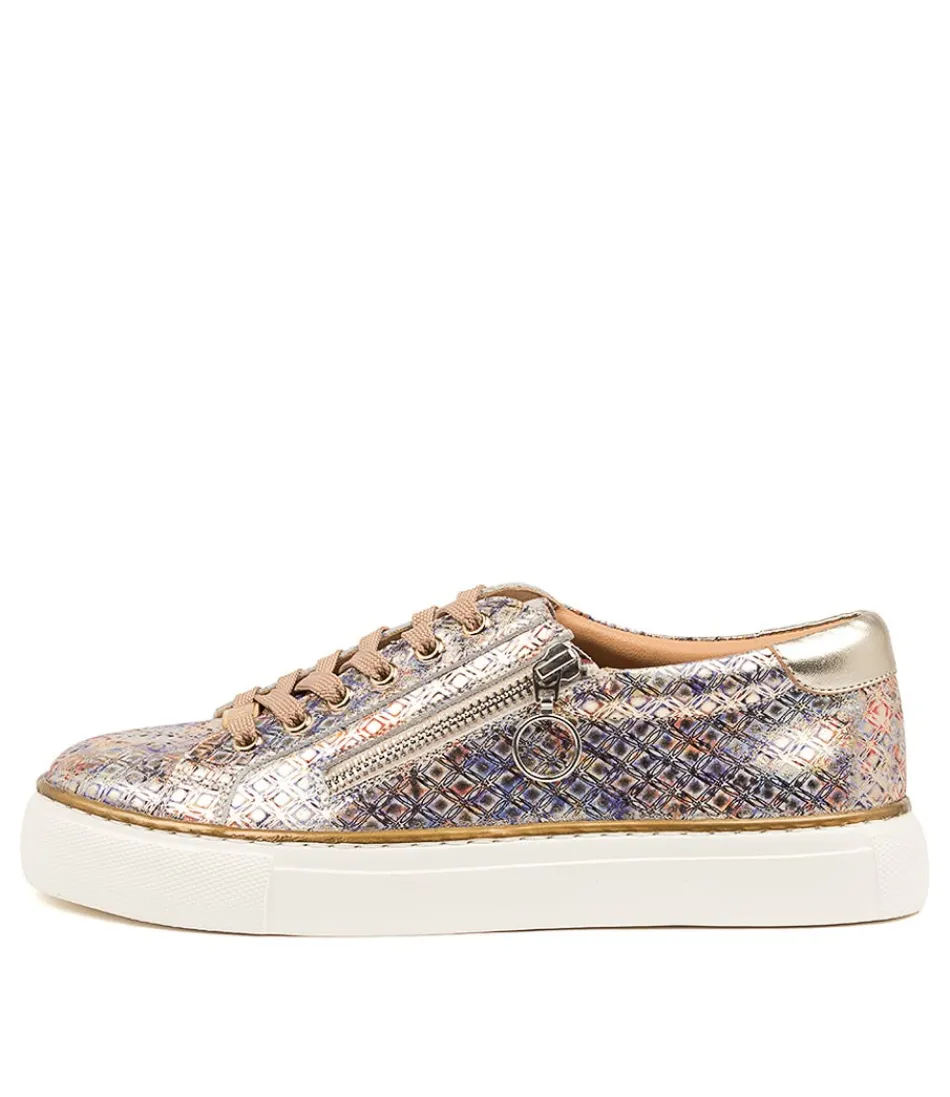 Women ZIERA Comfort<Pamela Xf Metal-Gold Lea