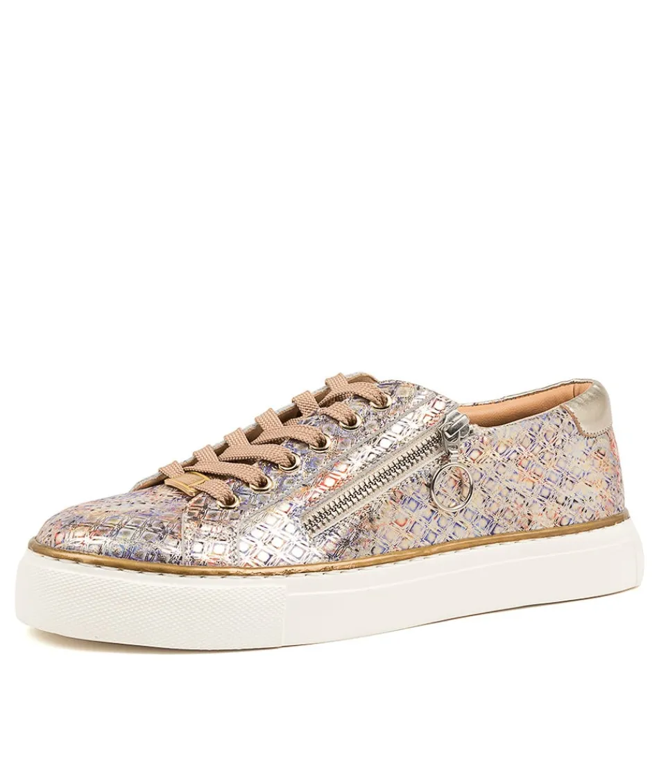 Women ZIERA Comfort<Pamela Xf Metal-Gold Lea