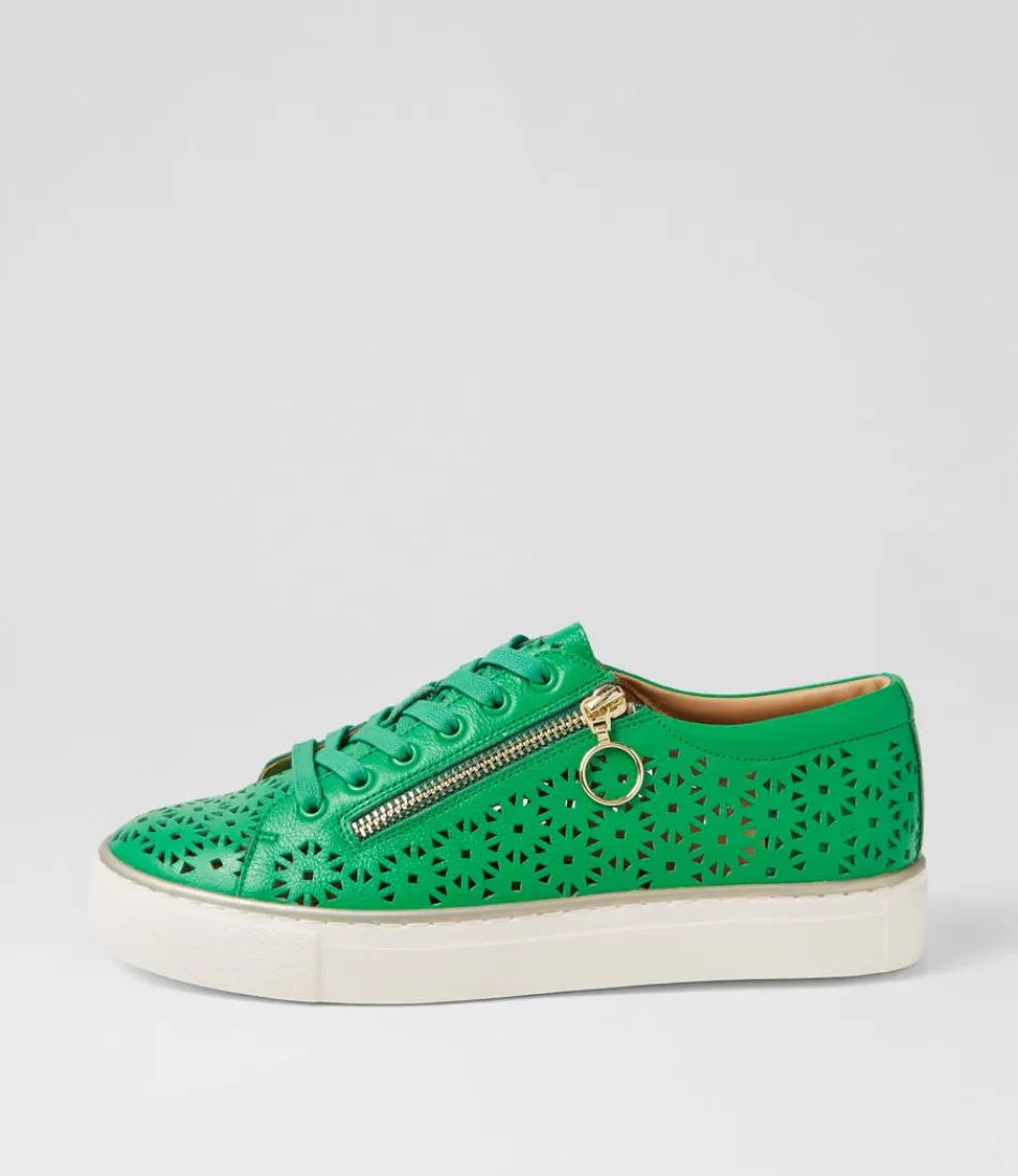 Women ZIERA Sneakers<Pandoe Xf Bright Emerald Leather Sneakers