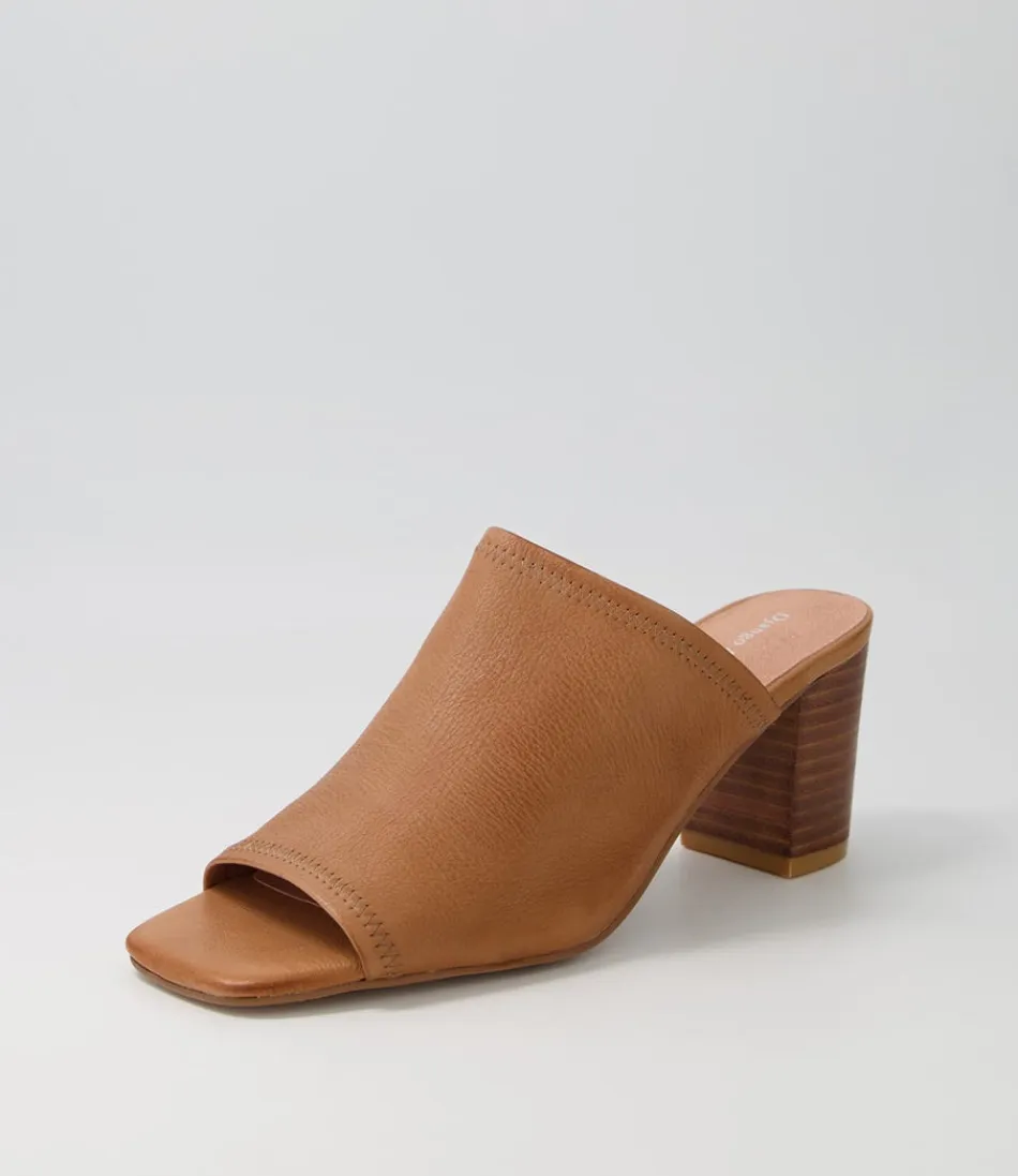 Women DJANGO & JULIETTE Heels<Pantry Tan Leather Mules