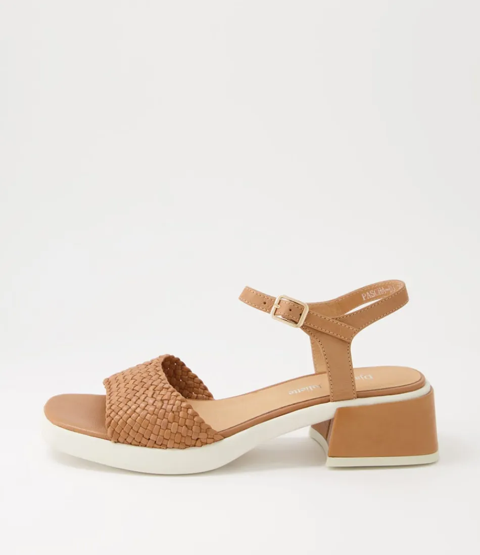 Women DJANGO & JULIETTE Heels<Pascha Tan Weave Leather Sandals Ws