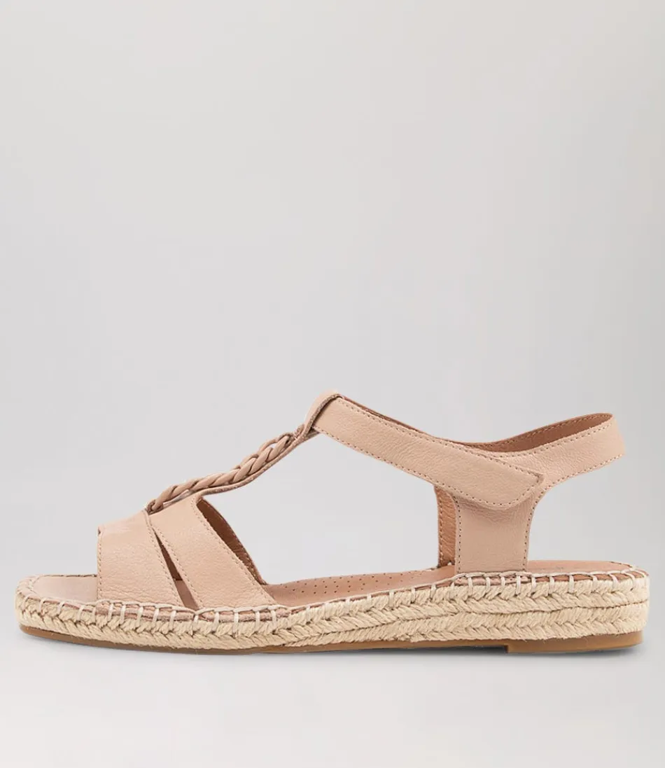 Women SUPERSOFT Espadrilles<Petersoned Dark Nude Leather Espadrilles