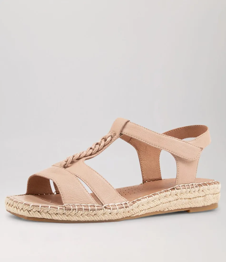 Women SUPERSOFT Espadrilles<Petersoned Dark Nude Leather Espadrilles