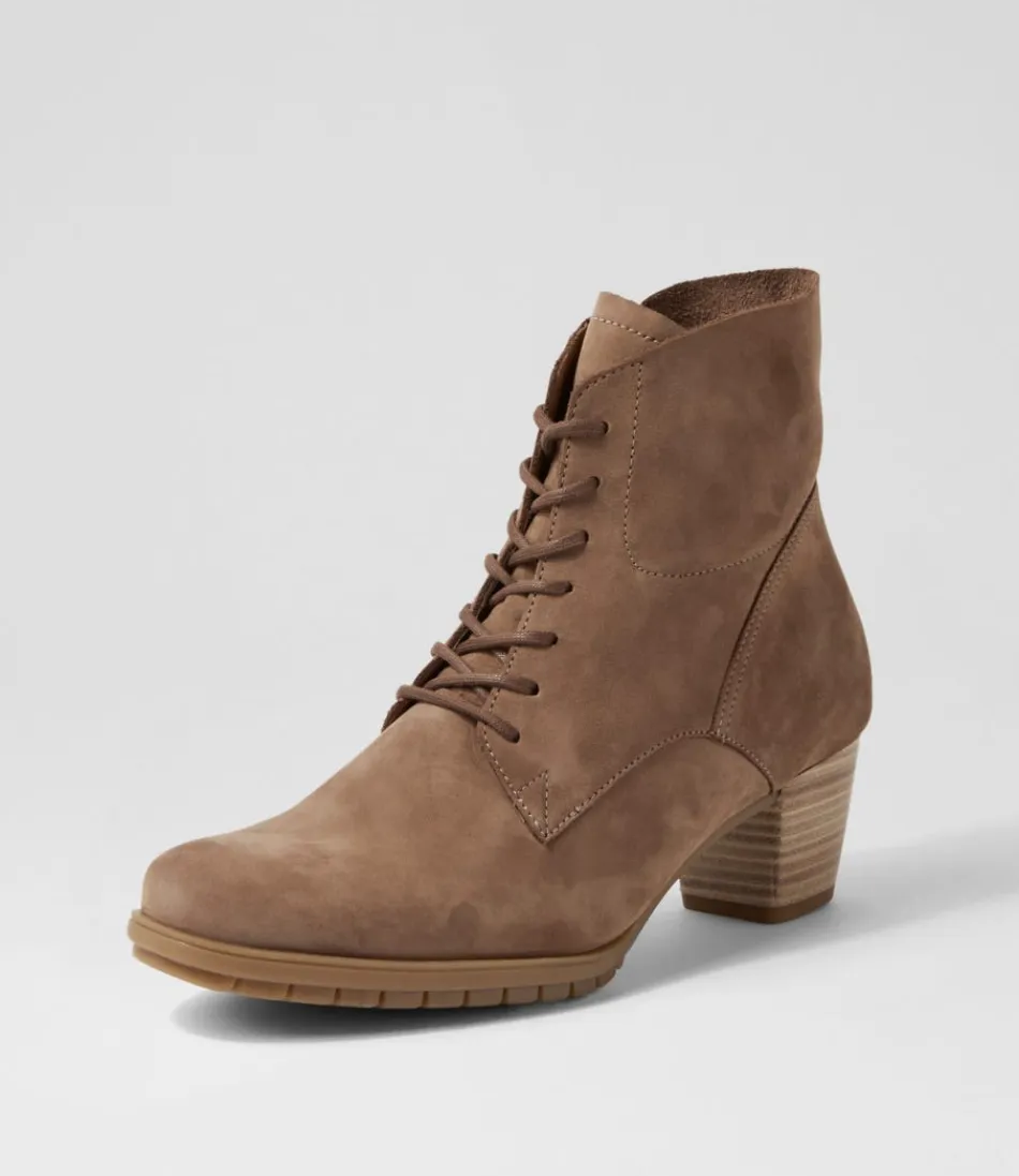 Women GABOR Boots<Petunia Muskat Suede Lace Up Boots