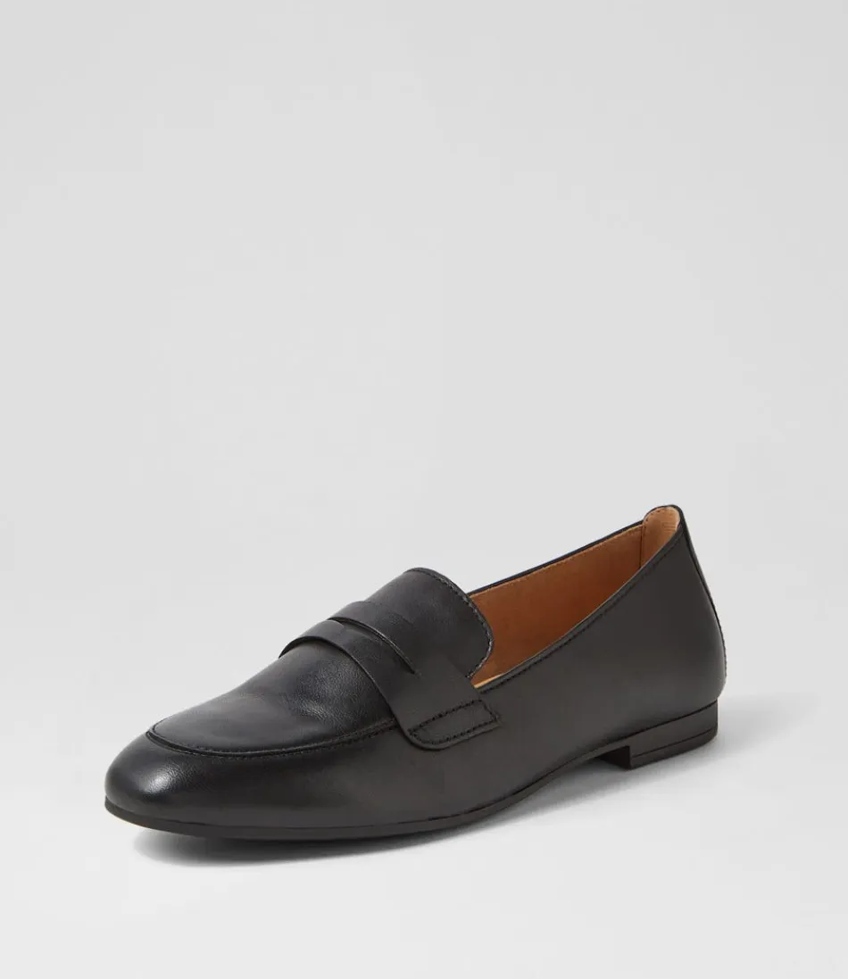 Women GABOR Comfort<Phoebe Schwarz Leather Loafers