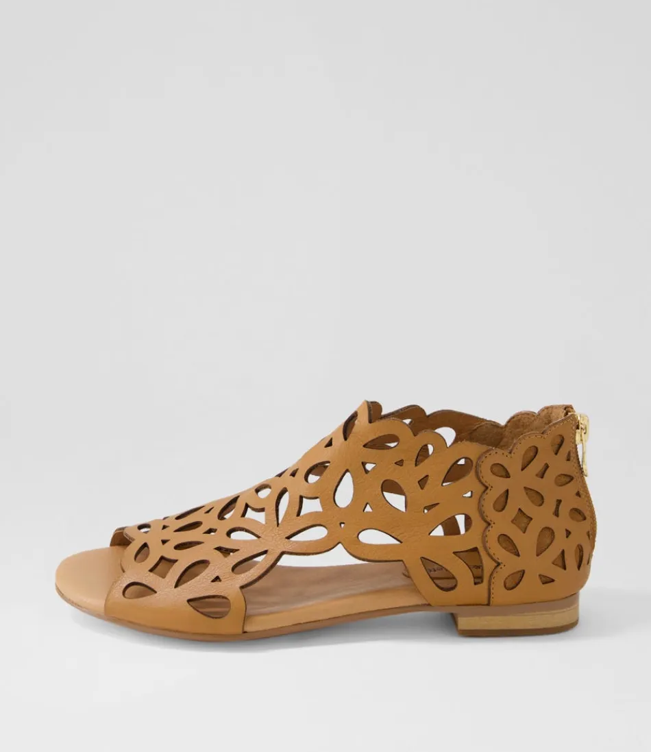 Women DJANGO & JULIETTE Flats<Pietro Tan Leather Sandals