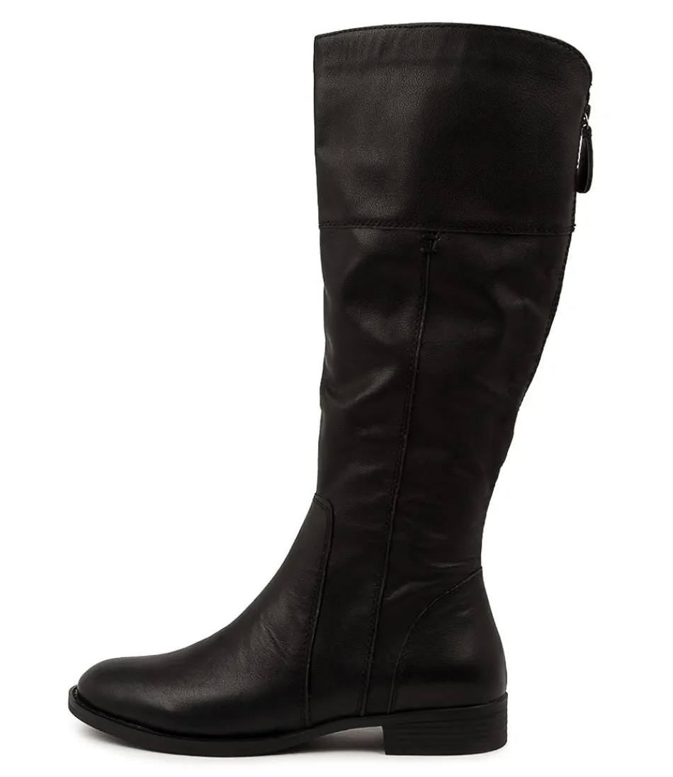 Women DJANGO & JULIETTE Boots<Prago Black Leather