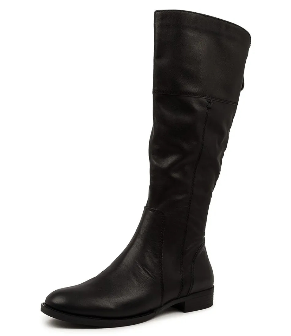 Women DJANGO & JULIETTE Boots<Prago Black Leather