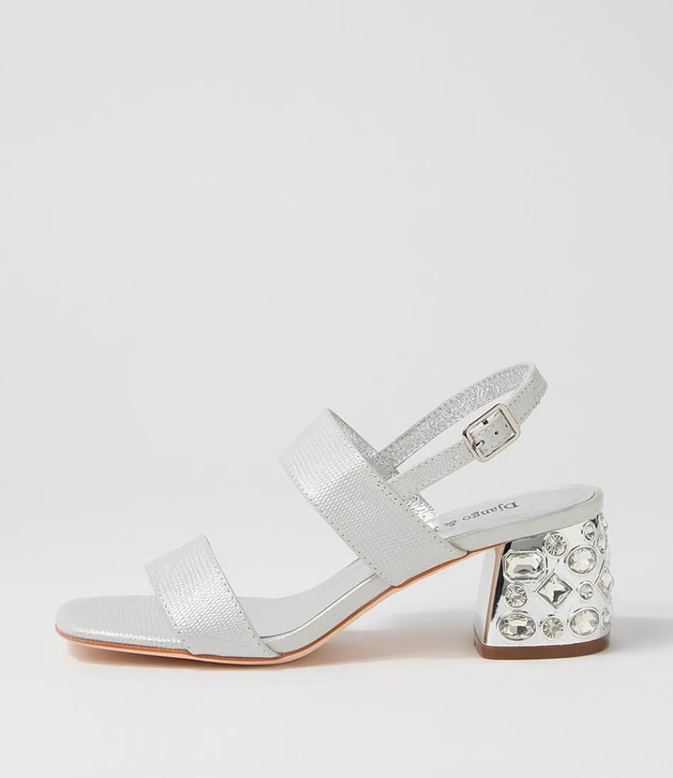 Women DJANGO & JULIETTE Heels<Prent Silver Glow Lizard Sandals