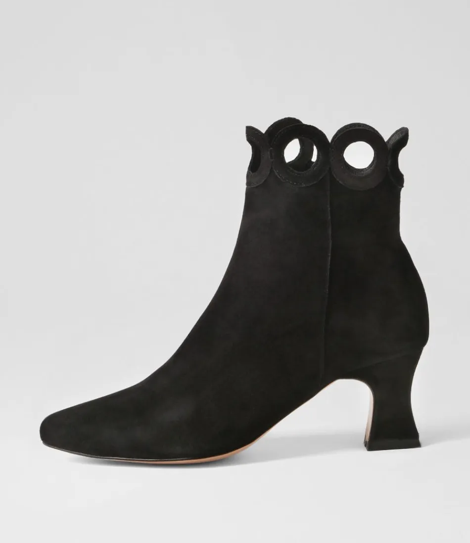 Women DJANGO & JULIETTE Boots<Primson Black Suede Ankle Boots