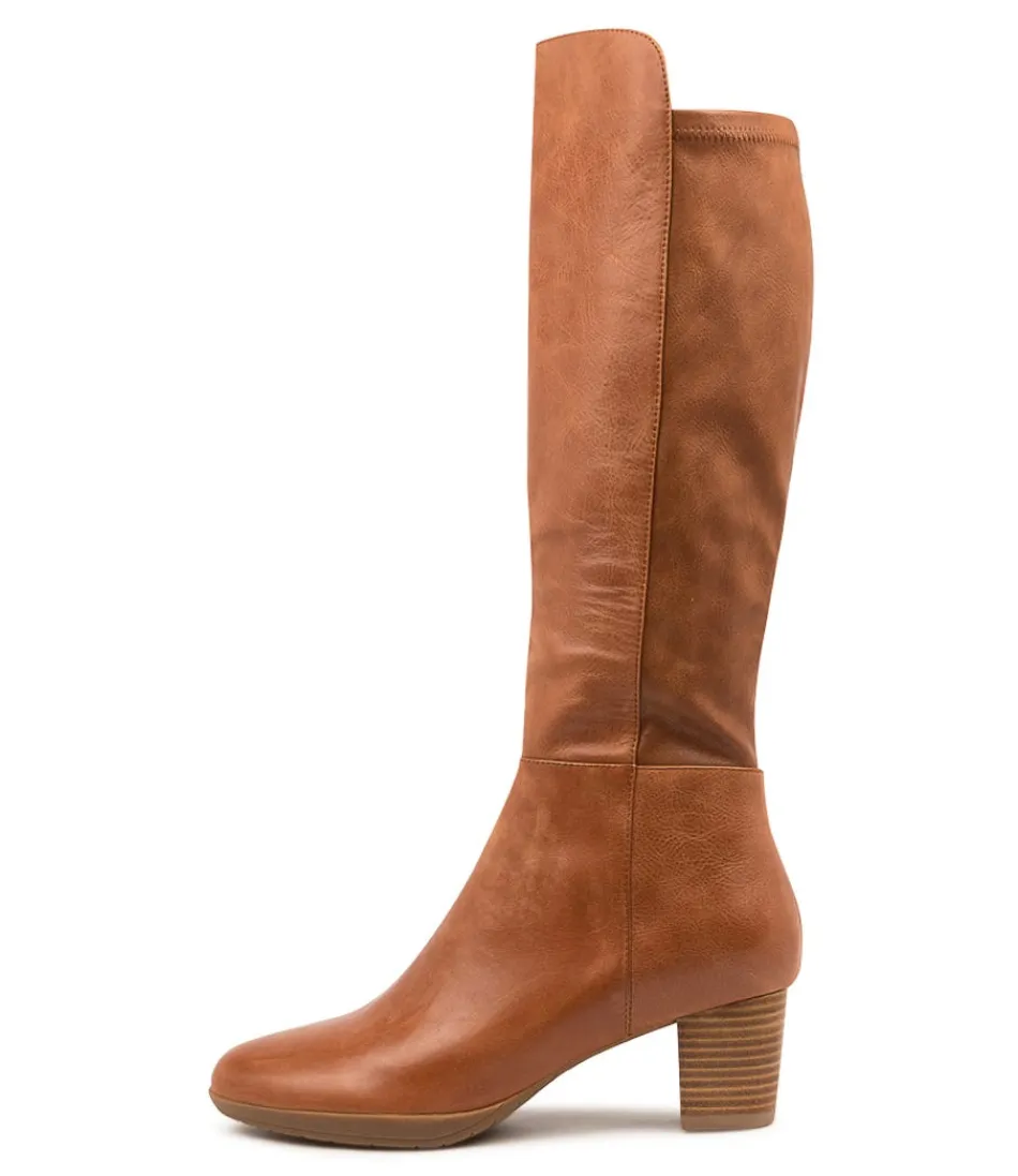 Women DJANGO & JULIETTE Boots<Prisone Dj Cognac Leather Stretch Smooth