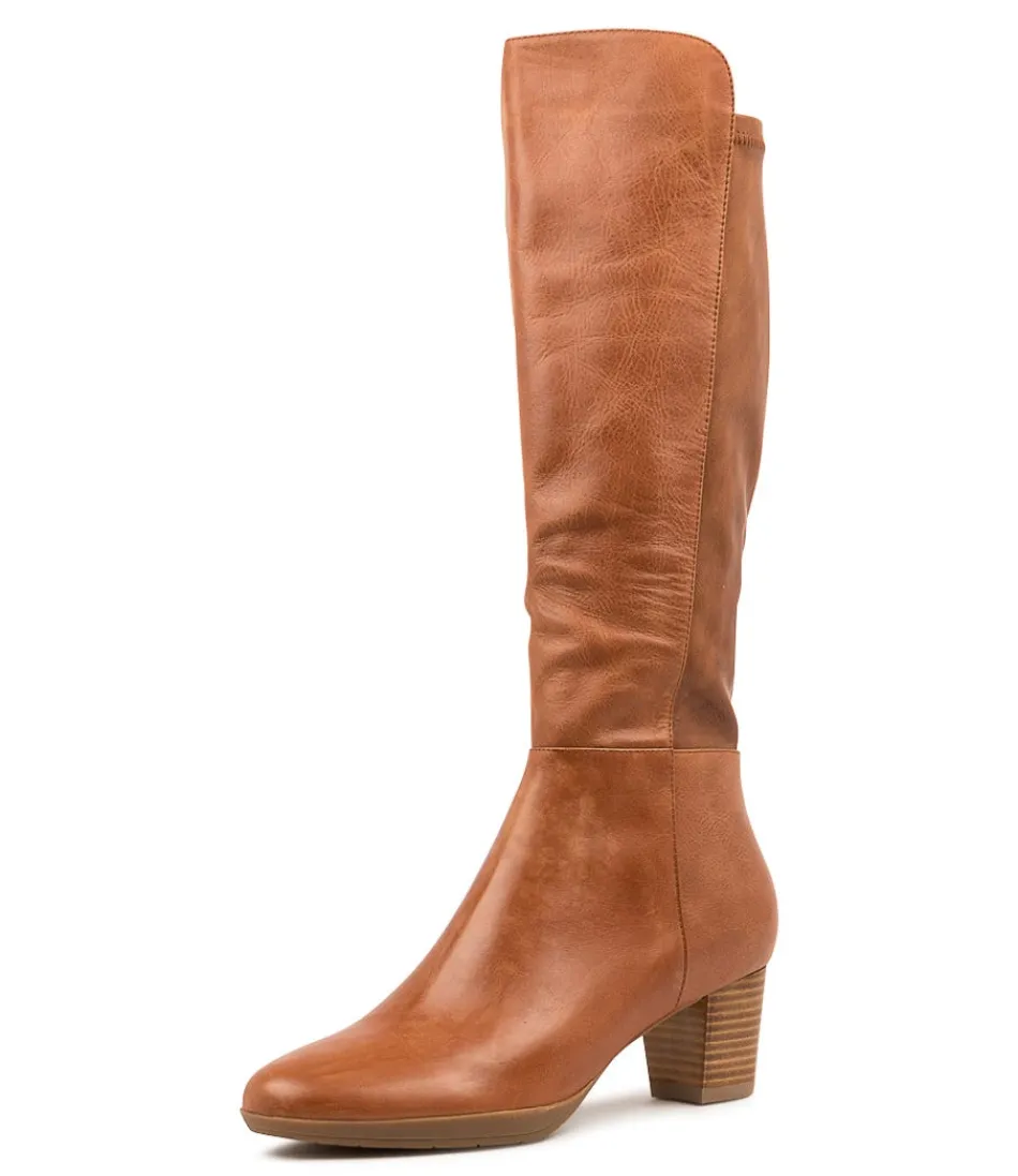 Women DJANGO & JULIETTE Boots<Prisone Dj Cognac Leather Stretch Smooth