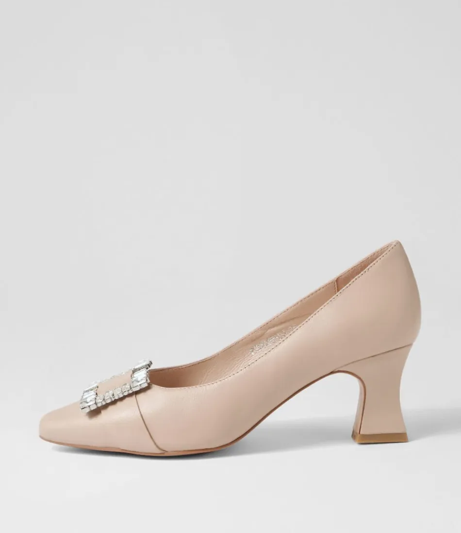 Women DJANGO & JULIETTE Heels<Pronda Nude Leather Heels