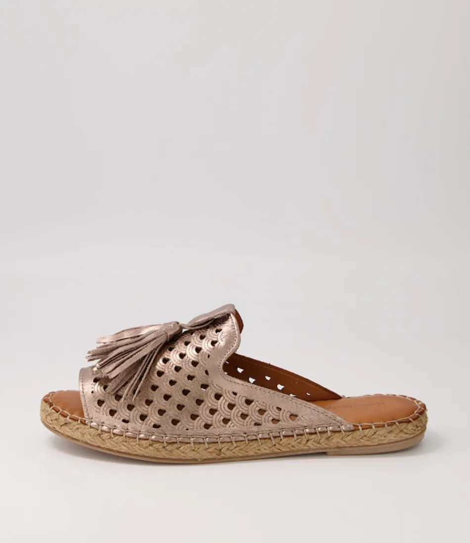 Women DIANA FERRARI Espadrilles<Purtna Silver Leather Espadrilles