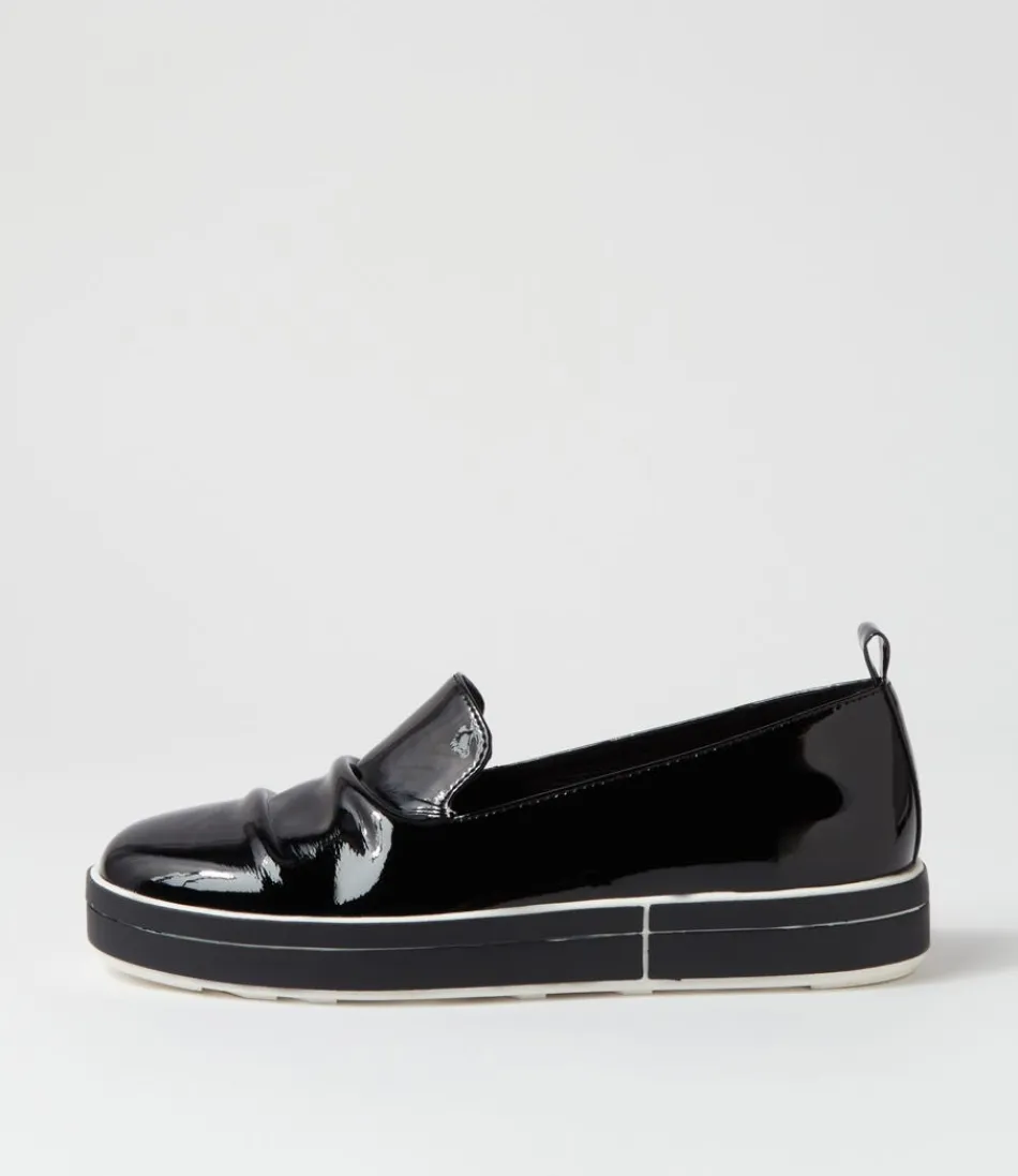 Women ZIERA Loafers<Raider W Black Patent Leather Loafers