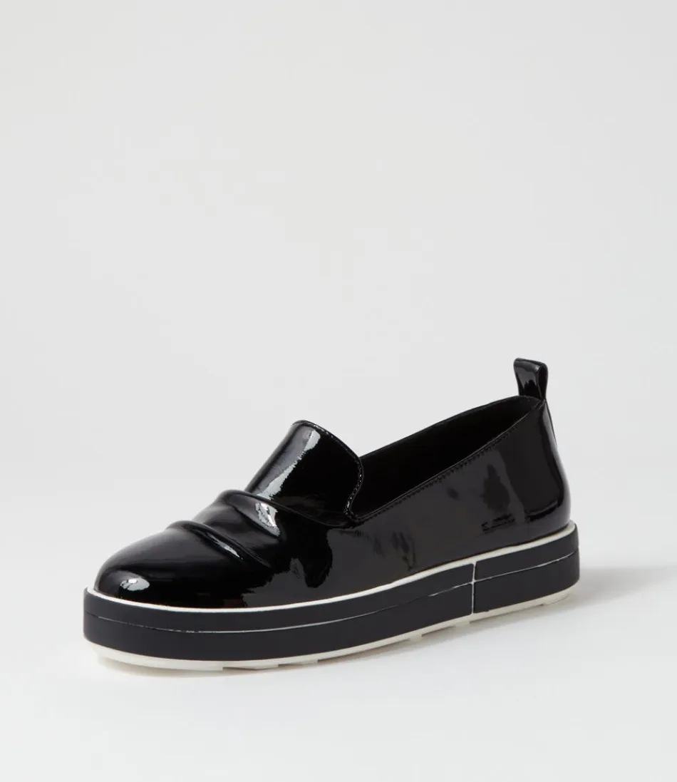 Women ZIERA Loafers<Raider W Black Patent Leather Loafers