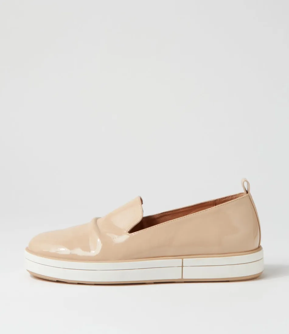 Women ZIERA Loafers<Raider W Latte Patent Leather Loafers