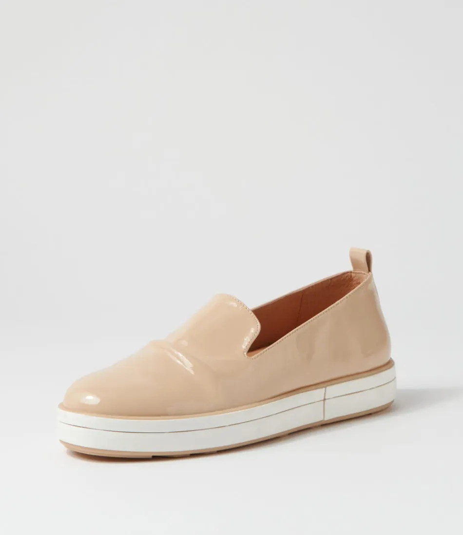 Women ZIERA Loafers<Raider W Latte Patent Leather Loafers