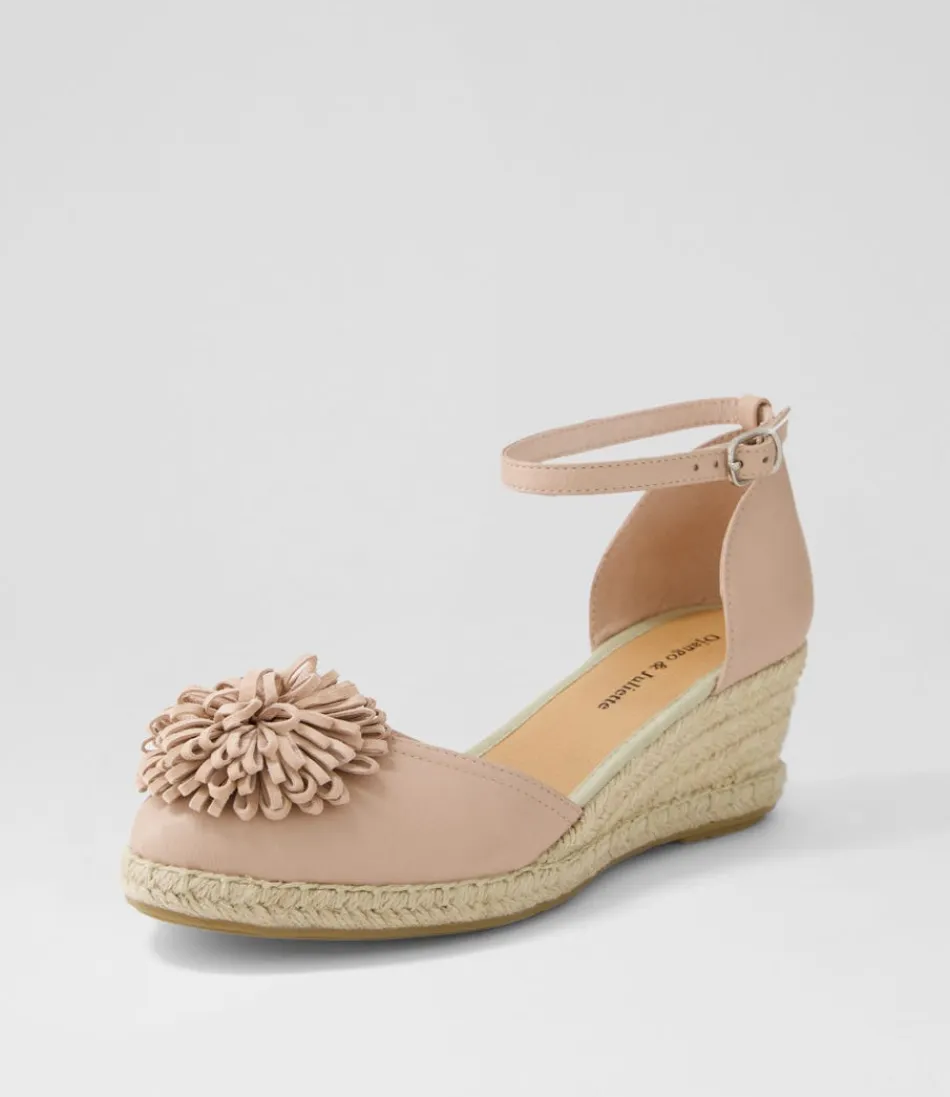 Women DJANGO & JULIETTE Espadrilles<Rakim Rose Leather Suede Wedges