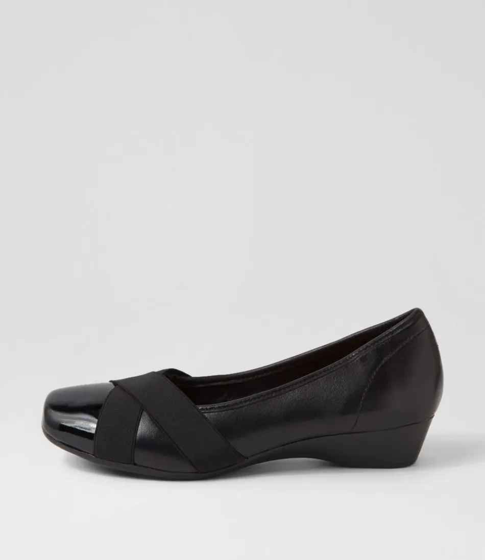 Women SUPERSOFT Comfort<Randford Black Patent Leather Heels