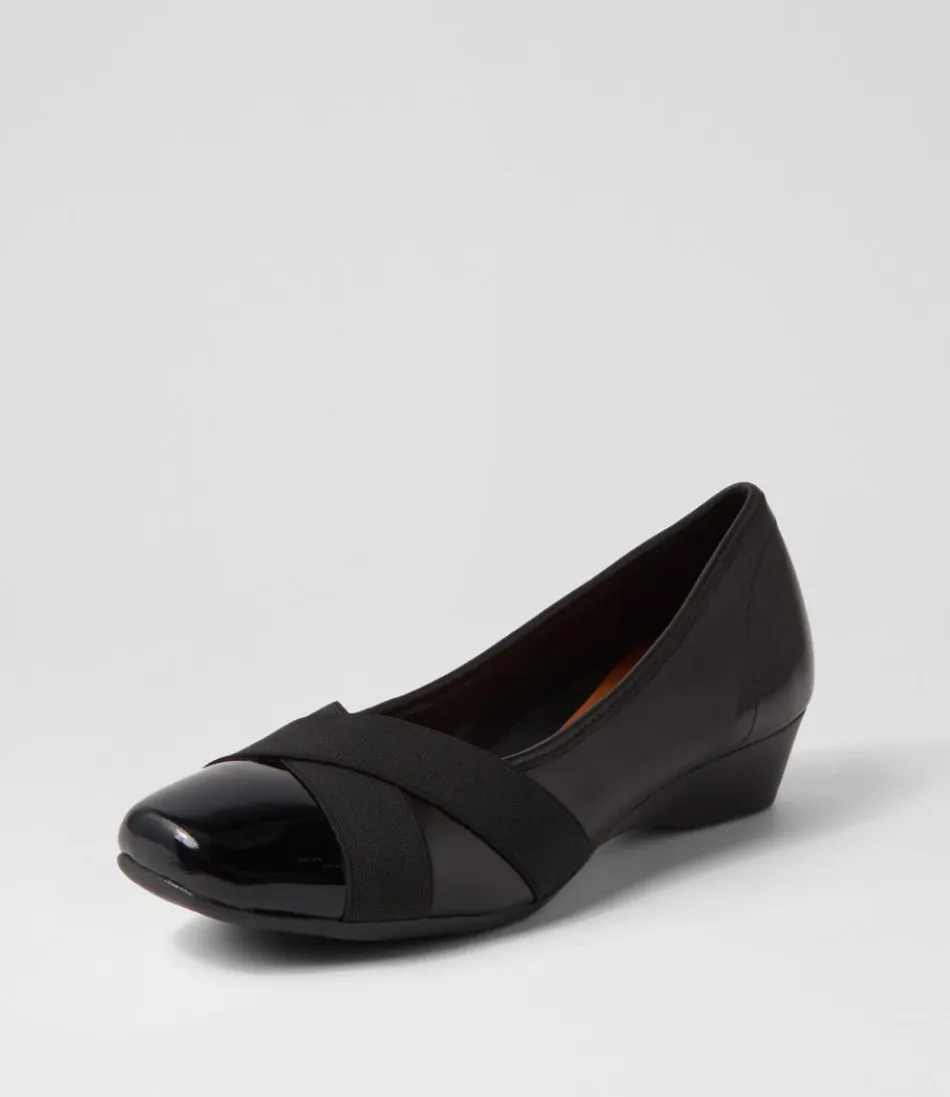 Women SUPERSOFT Comfort<Randford Black Patent Leather Heels