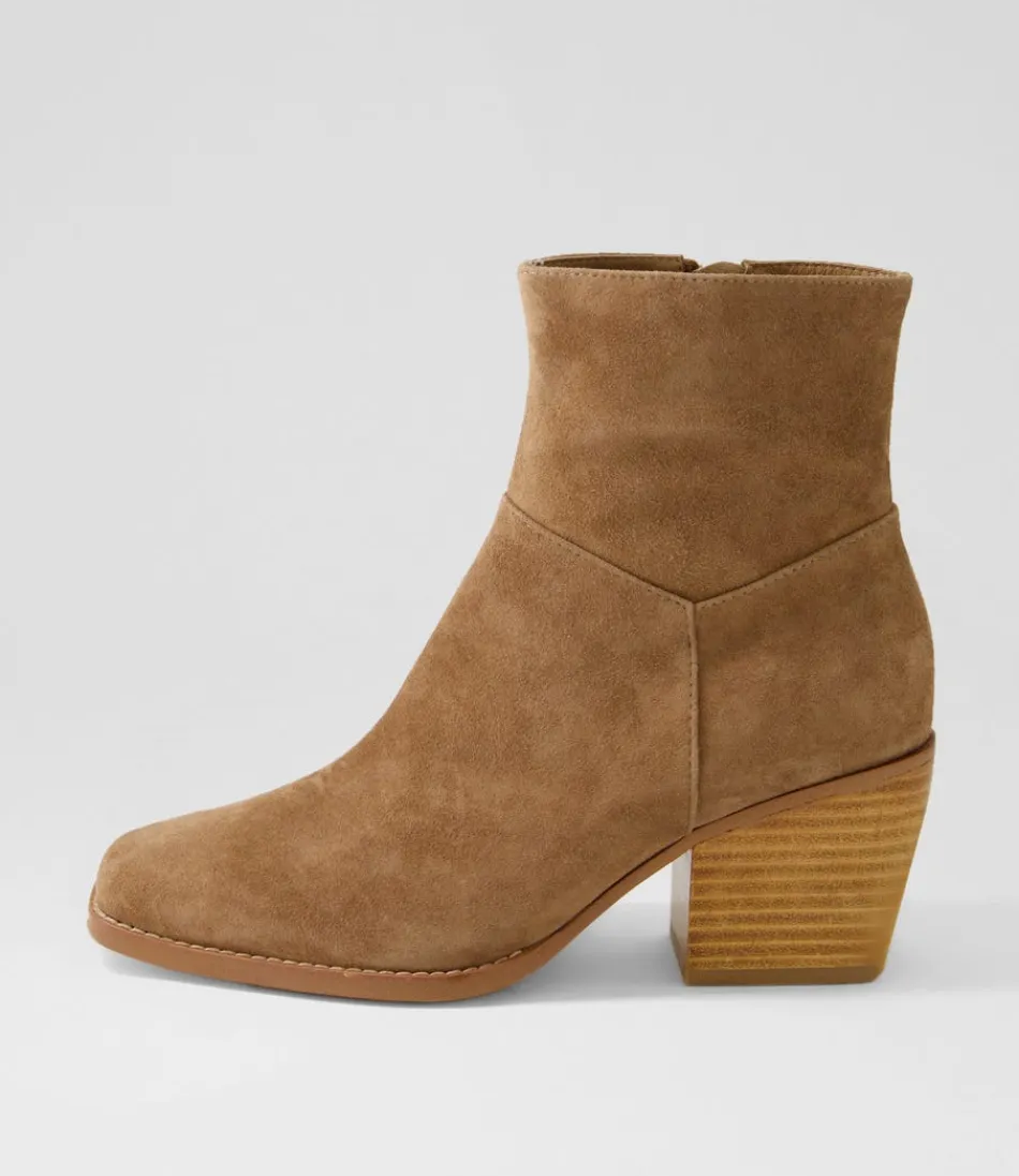 Women TOP END Boots<Raxel Light Choc Suede Ankle Boots