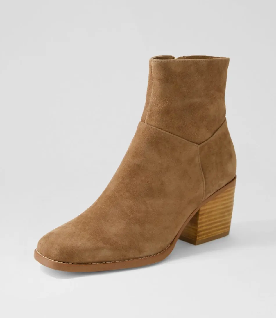 Women TOP END Boots<Raxel Light Choc Suede Ankle Boots