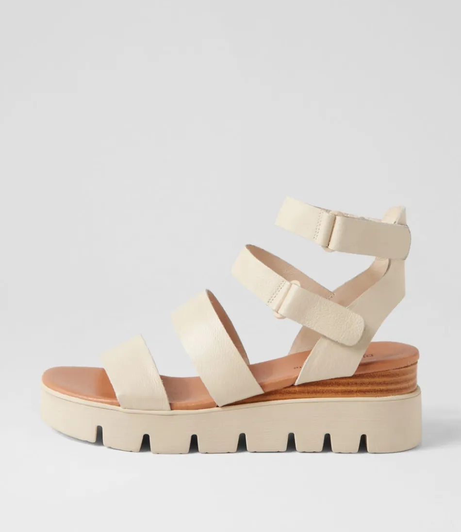 Women DJANGO & JULIETTE Wedges<Rhean Milk Leather Sandals