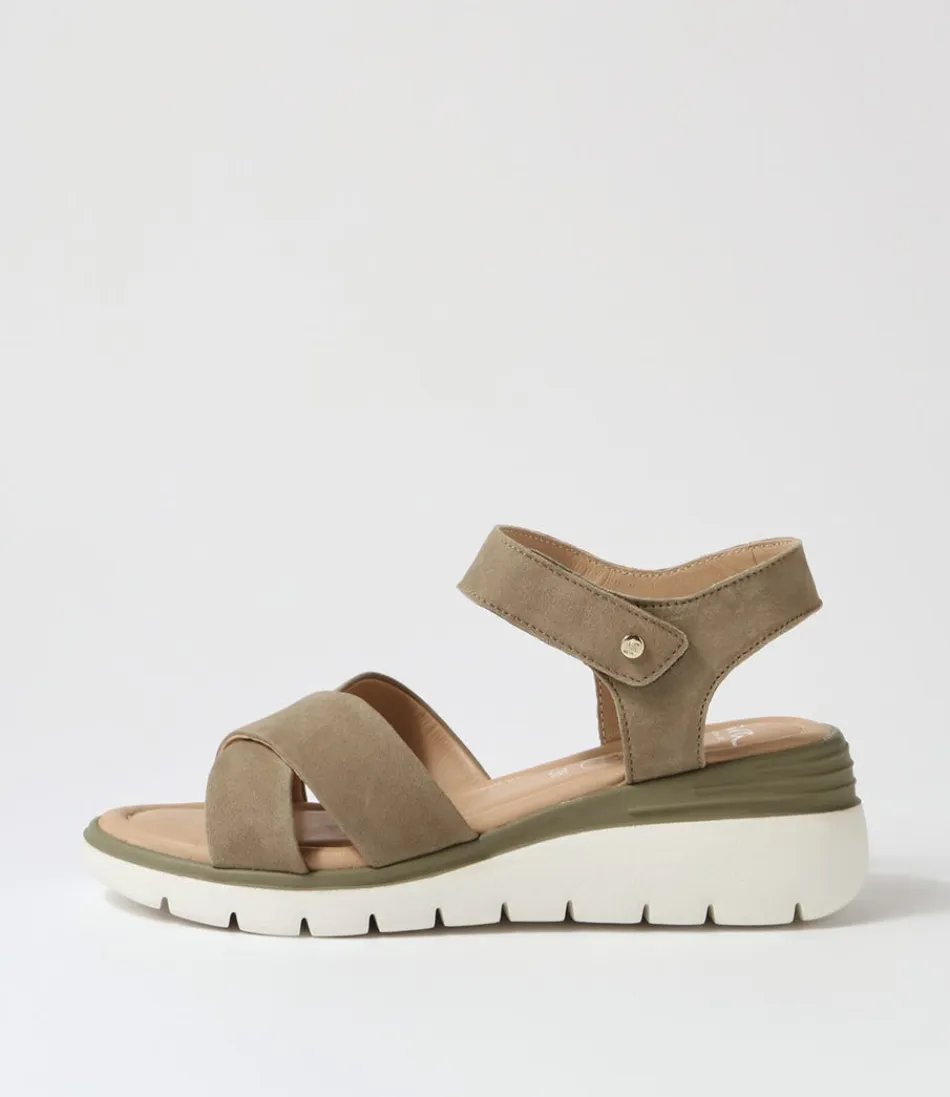 Women ARA Comfort<Rimini 32 Pistachio Leather Sandals