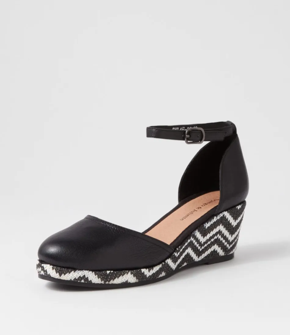 Women DJANGO & JULIETTE Espadrilles<Rylaf Black Aztec Leather Clogs