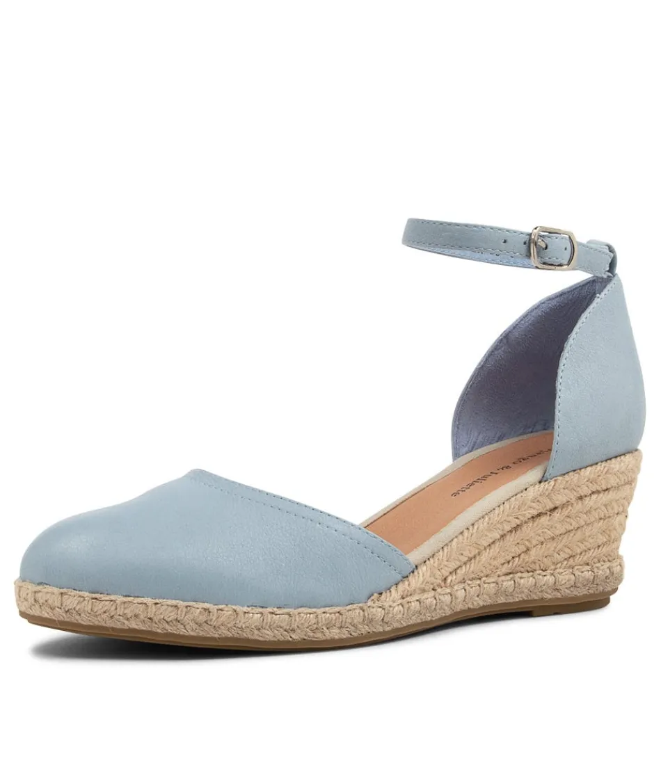 Women DJANGO & JULIETTE Wedges<Rylen Denim Natural Rope Leather Wedges