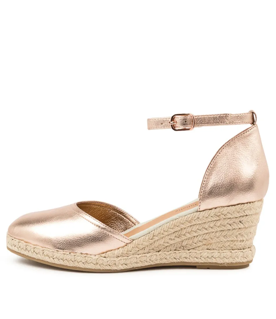 Women DJANGO & JULIETTE Espadrilles<Rylen Dj Rose Gold Natural Rope Leather