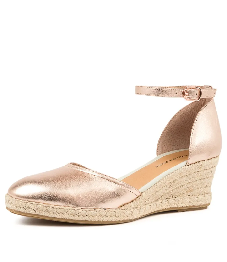 Women DJANGO & JULIETTE Espadrilles<Rylen Dj Rose Gold Natural Rope Leather